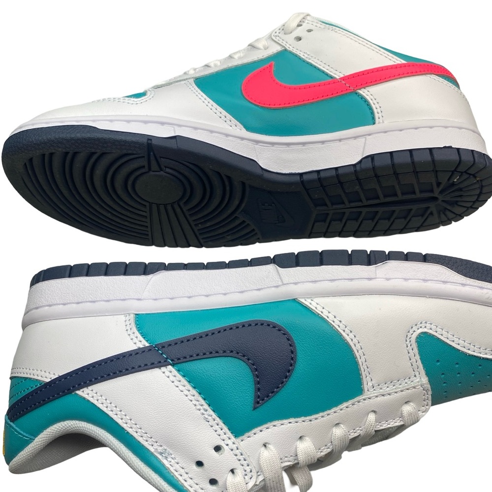 Nike White and Teal Sneakers - Picture 6 of 11